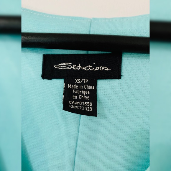 Blue Fitted Dress - Picture 4 of 6